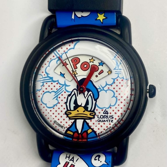 Vintage Lorus Quartz Donald Duck Walt Disney Watch- Needs New Battery.Excellent - Picture 3 of 3